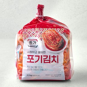 종가 포기김치, 2.3kg, 1개