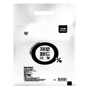 딩동펫 반려동물 제로 배변패드 무향, 대형(60 x 76..., 30개입, 1개