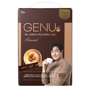 제누 스테비아 단백질 커피믹스 아몬드, 10.5g, 100개입, 1개