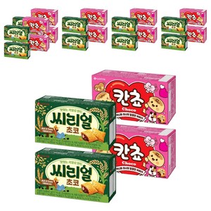 롯데웰푸드 칸쵸 54g x 2p + 씨리얼초코 42g x 2p, 6세트