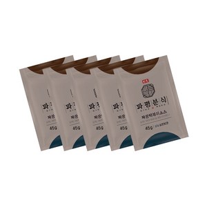 파평분식 떡볶이 소스 분말 짜장맛, 45g, 5개