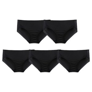 보디가드 여성용 심플 미디 노라인 햄라인 삼각팬티 5매입