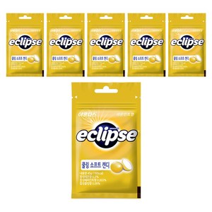 이클립스 쿨링 소프트 캔디 레몬민트향, 45g, 6개