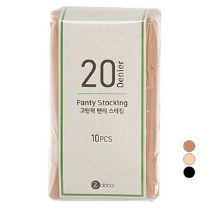 조브하 여성용 국내산 고탄력 20D팬티스타킹 10P 벌크형