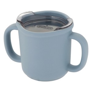 에디슨 국산 프리미엄 실리콘 트레이닝 컵, 블루, 200ml, 1개
