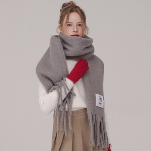 미치코런던 플레인 겨울 울 니트 머플러 목도리