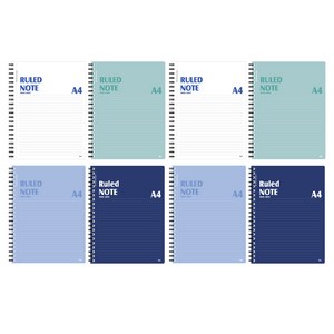 아이비스 A4 스프링 노트, 랜덤발송, 8개