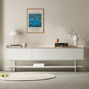 웰퍼니쳐 아띠 템바보드 거실장 도어 방문설치