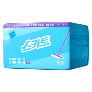 스카트 물걸레 청소포 베이직 대형 100p, 1개