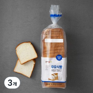 곰곰 우유식빵, 660g, 3개