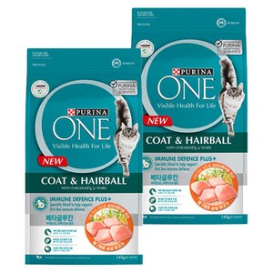 퓨리나원 캣 기능성 사료, 피부/피모, 1.4kg, 2개