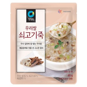 청정원 우리쌀 쇠고기죽, 60g, 1개