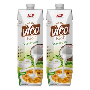 허니트리 리치 코코넛 밀크, 1L, 2개