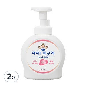 라이온 아이깨끗해 핸드워시 상큼한 레몬향, 490ml, 2개