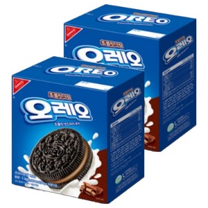 오레오 초콜릿 크림 샌드위치 쿠키, 1kg, 2개