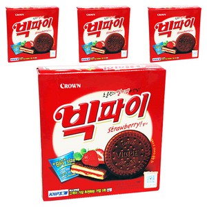 크라운 빅파이 딸기, 324g, 4개