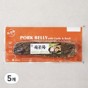 육공육 통삼겹 바베큐 갈릭 & 바질, 300g, 5개