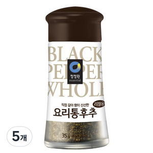 청정원 요리통 후추 리필용, 35g, 5개