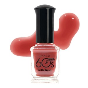 위드샨 60초 건조 매니큐어, M067딸기잼시럽, 9ml, 1개