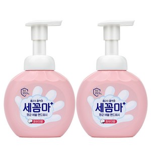 세균아꼼짝마 온더바디 세꼼마 항균 버블 핸드워시 파우더향, 250ml, 2개