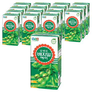 베지밀 에이 담백한 두유, 190ml, 16개