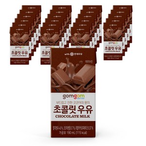 곰곰 초콜릿 우유, 190ml, 24개