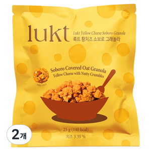 룩트 황치즈 소보로 그래놀라, 25g, 2개