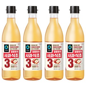 대상 청정원 정통사과식초, 470ml, 4개