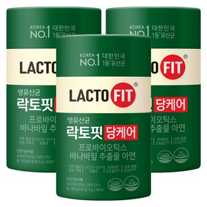 락토핏 당케어 유산균, 120g, 3개