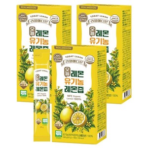 리얼메디온 오늘레몬 유기농 레몬즙 스틱, 280g, 3개