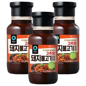 청정원 고추장 돼지불고기 양념, 280g, 3개