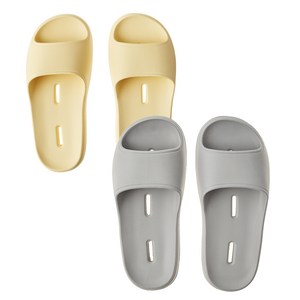 베이스알파에센셜 문에 안걸리는 발등 낮은 욕실화 2종 세트 국내생산/EVA재질