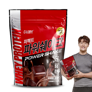 칼로바이 퍼펙트파워쉐이크 포대유청 WPC 초코맛 단백질보충제 프로틴, 1개, 2kg