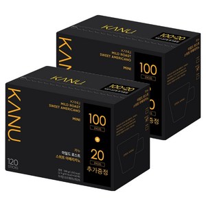 카누 미니 마일드 로스트 스위트 아메리카노 원두커피믹스, 2.9g, 120개입, 2개