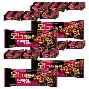 오리온 오 그래놀라 단백질바 12p, 40g, 48개