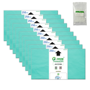 그린리필 매직캔 호환 리필 쓰레기 봉투 250 10p+절약팩 1개, 21L, 1개