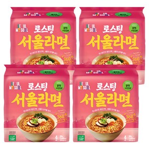 풀무원자연건면 로스팅 서울 라면 97g, 16개