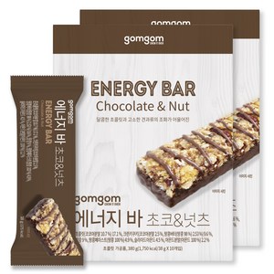 곰곰 에너지바 초코 & 넛츠, 380g, 2개