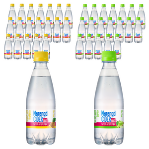 나랑드사이다 제로 파인애플 20p + 나랑드사이다 제로 그린애플 20p, 350ml, 1세트