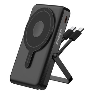 어반어스 PD 22.5W 고속충전 케이블 일체형 거치대 맥세이프 보조배터리 10000mAh 멀티단자