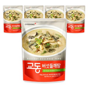 교동식품 버섯 들깨탕, 500g, 5개