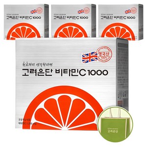 고려은단 비타민C 1000 + 쇼핑백, 180정, 4개