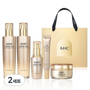 AHC 리뉴에이지 토탈 4종 + 아이크림 20ml 기프트 세트, 2세트