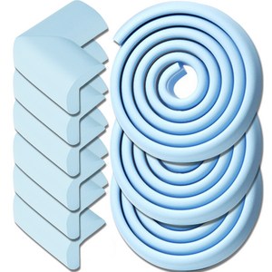 원더파파 엠보싱 모서리보호대 3p + 코너보호대 6p 세트, 스카이, 2m, 1세트