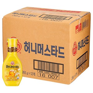 오뚜기 허니머스타드 소스, 265g, 12개