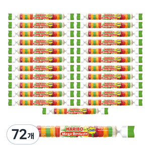 하리보 메가룰렛 사우어 젤리, 45g, 72개