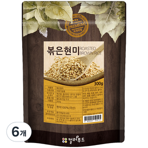 컬러푸드 볶은 현미, 300g, 6개