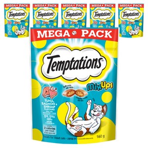 템테이션 고양이 스낵, 혼합맛(참치/연어/..., 160g, 6개