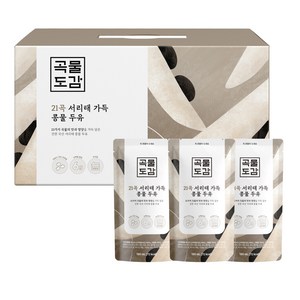 곡물도감 국산 21곡 서리태 가득 콩물두유, 180ml, 15개