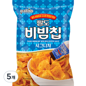 팔도 비빔칩 시그니처 스낵, 80g, 5개